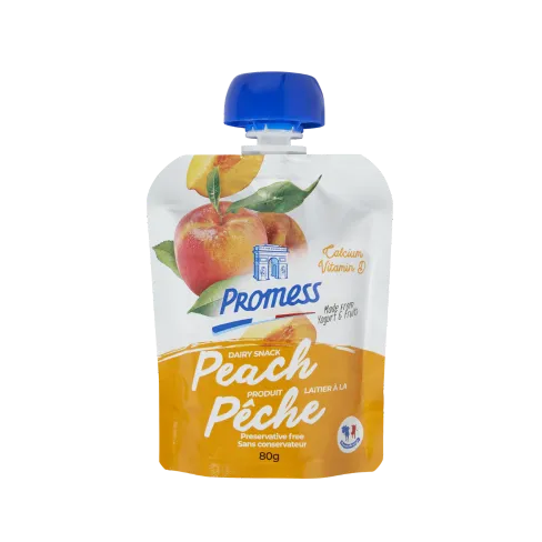 Peach Dairy Snack Made With Yogurt 80g