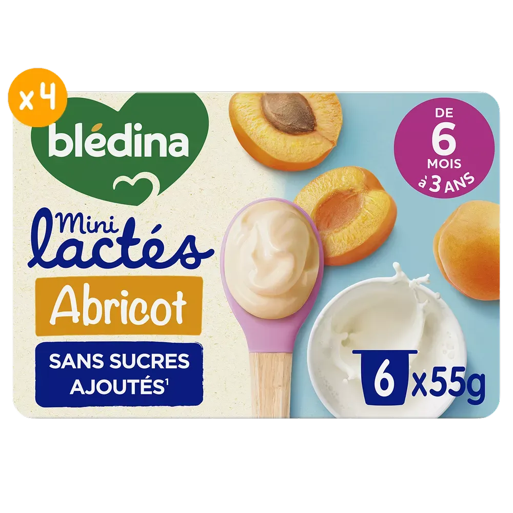 Mini Lactés Abricot - Lot x4